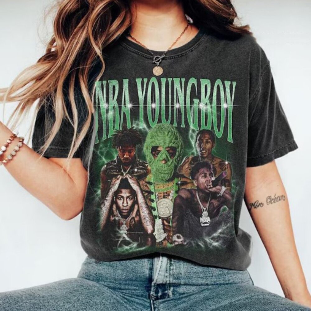 YoungBoy Hip Hop Vintage Shirt – Retro Rap Graphic Tee for Men & Women